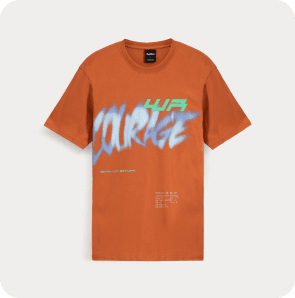 Courage graphic T-shirt